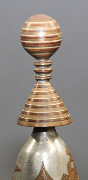 African Tuareg Silver Pewter Tea Pot from Mauritania