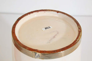 Vintage Moroccan Ceramic Urn with Lid