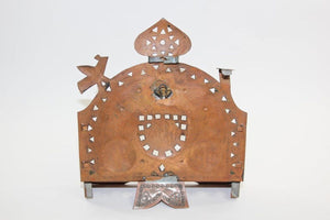 Moroccan Copper Hanukkah Lamp Judaica Menorah