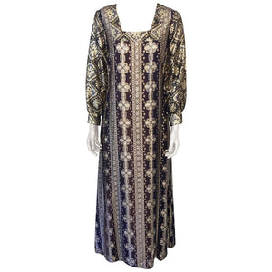Vintage Brocade Caftan by Bob Cunningham Nellica Beitner Neiman Marcus Size S