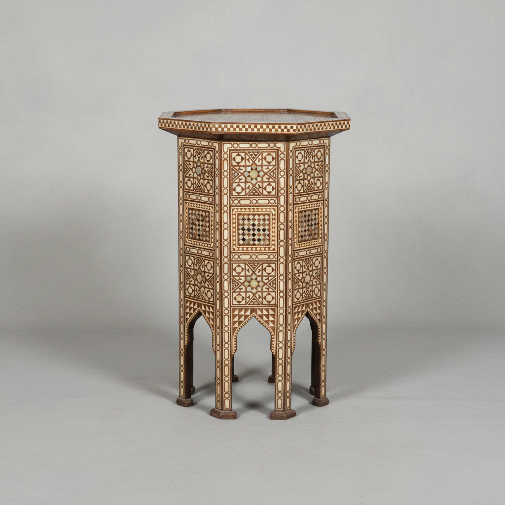 Syrian Large Octagonal Pedestal Table