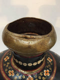 Hand-Hammered Anglo Raj Black Metal Jug