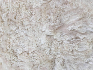 1970s White Fluffy Sheep Skin Bed Throw or Rug
