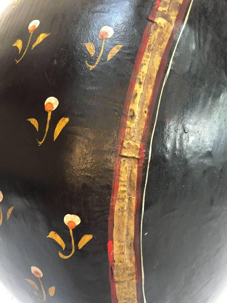 Hand-Hammered Anglo Raj Black Metal Jug