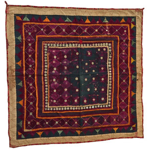 Embroidered Ceremonial Chakla Cloth Hanging Textile