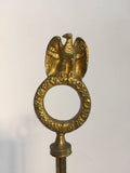 French Antique Brass Candelabra Converted into a Table Lamp