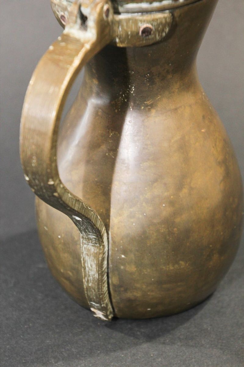 Middle Eastern Moorish Dallah Arabic Brass Coffee Pot