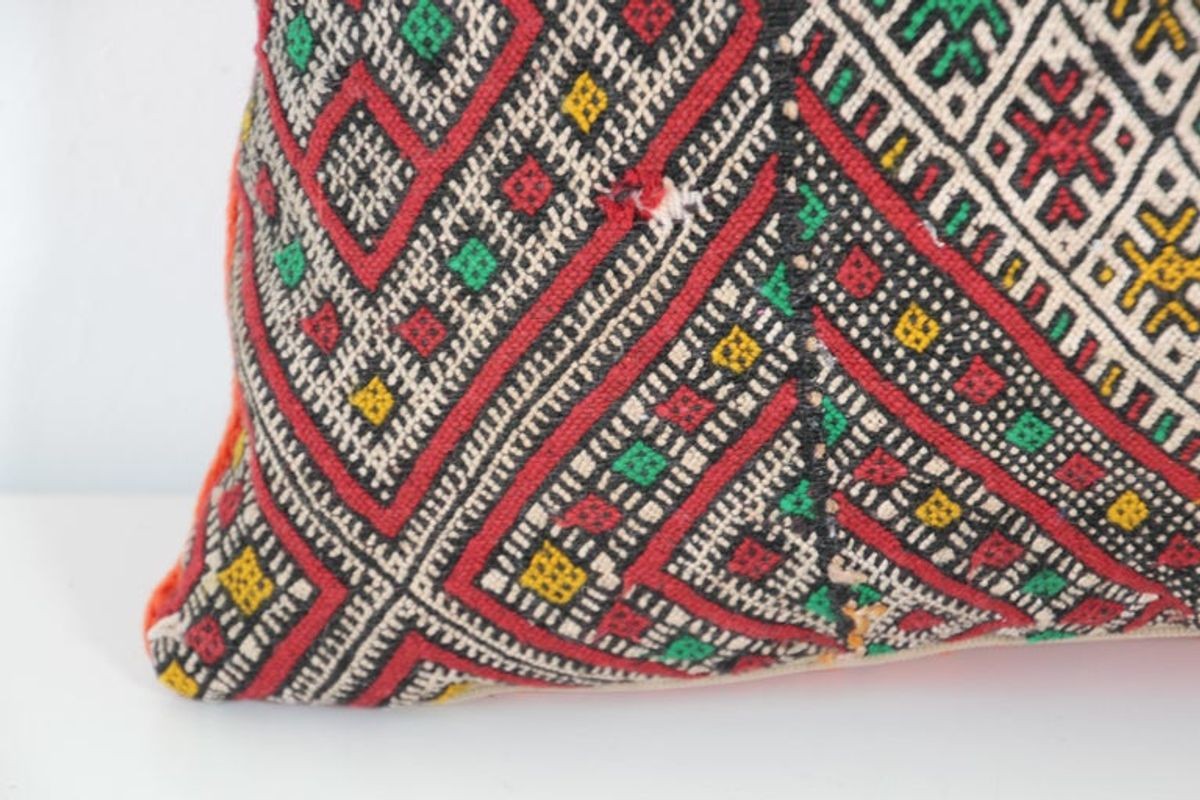 Moroccan African Tribal Throw Kilim Pillow
