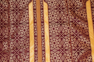 Moroccan Wall Hanging Hiti with Moorish Arches Red and Gold