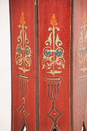 Moroccan Moorish Hand Painted Pedestal Table