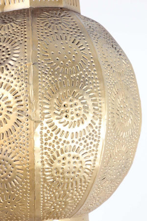 Handcrafted Moroccan Gilt Metal Pendant, North Africa