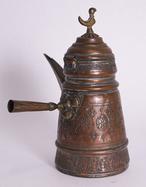 Middle Eastern Turkish Arabic Copper Dallah Coffee Pot