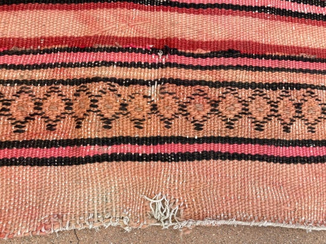 Moroccan Vintage Kilim Tribal Rug, circa 1960's