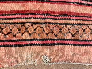 Moroccan Vintage Kilim Tribal Rug, circa 1960's