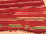 Moroccan Flat-Weave Vintage Rug