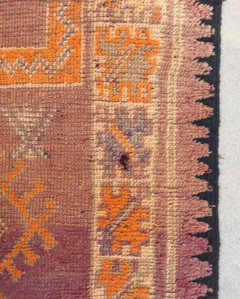 1940s Vintage Moroccan Berber Rug