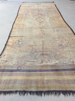 1960s Moroccan Vintage Berber Tribal Rug
