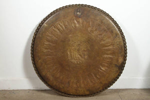 Large Brass Persian Hanging Tray