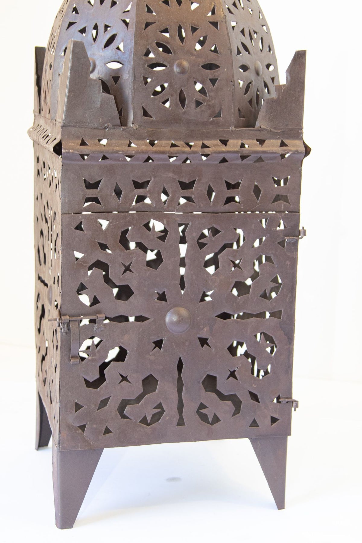 Hand-Crafted Moroccan Hurricane Candle Lantern in Moorish Style