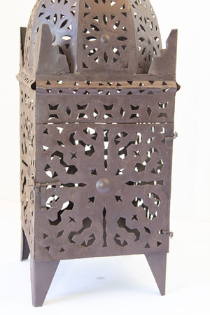 Outdoor Moroccan Hurricane Metal Candle Lantern