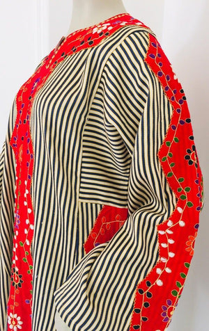 Vintage Middle Eastern Ethnic Caftan, Kaftan Maxi Dress