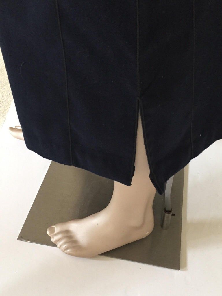 Moroccan Gentleman Hooded Blue Wool Djellaba