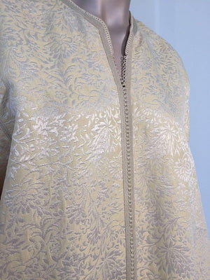 Moroccan Caftan from North Africa, Morocco, Vintage Gold Kaftan, 1970