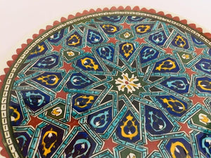 Hand Painted Ceramic Decorative Moorish Plate