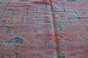1960s Vintage Moroccan Berber Rug