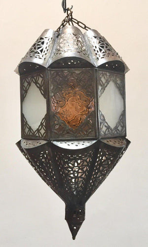 Moroccan Lantern Handcrafted Moorish Pendant Glass