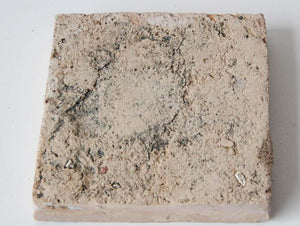 Moroccan Tile with Arabic Writing in Brown