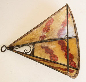 Ethnic Parchment African Art Wall Sconce