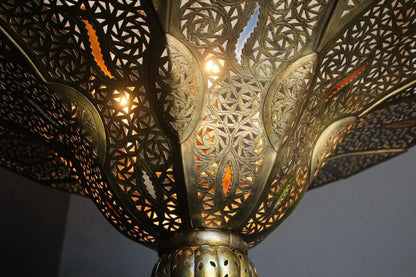 Moroccan Moorish Brass Pasha Chandelier