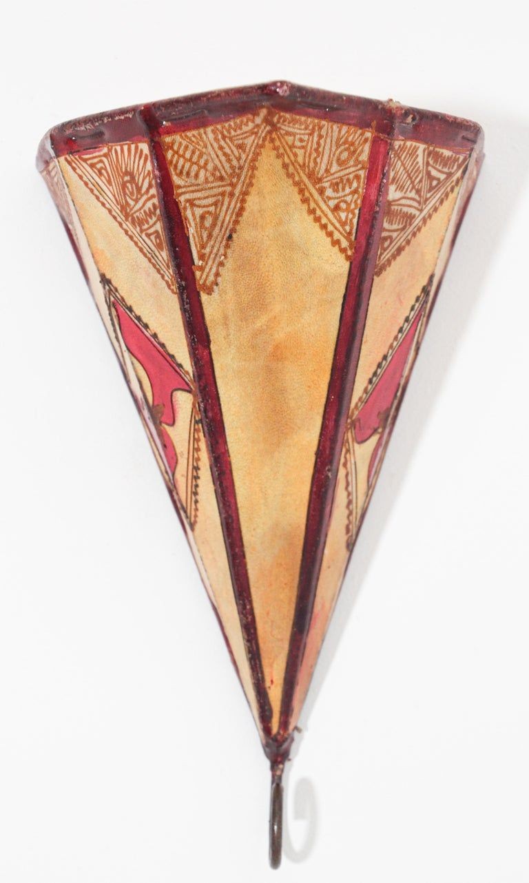 African Art Wall Parchment Sconce