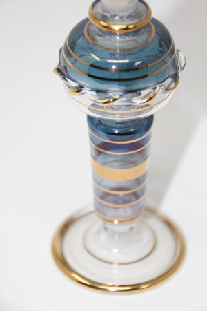 Moorish Hand Blown Gilt Glass Bohemian Perfume Bottle