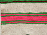 Vintage 1960s Moroccan Flat-Weave Rug, Ethnic Textile Handira