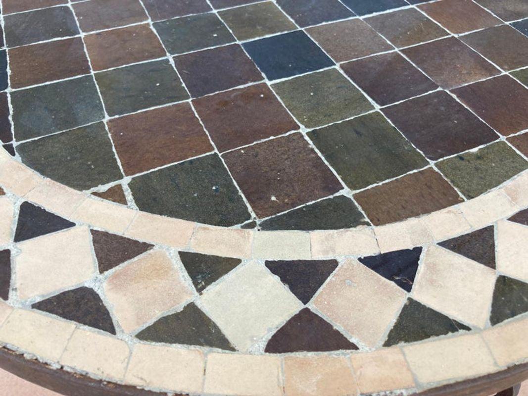 Moroccan Mosaic Tile Side Table