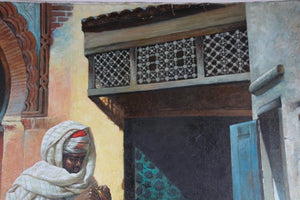 Moroccan Moorish Orientalist Oil Painting