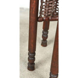 Turkish Tin Copper Tray Table on Wooden Folding Stand
