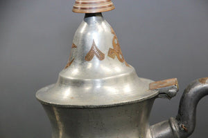 African Tuareg Silver Pewter Tea Pot from Mauritania