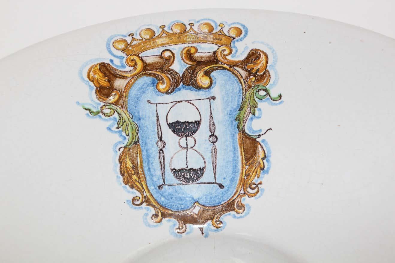 Vintage Talavera Large Stoneware White Bowl Spain