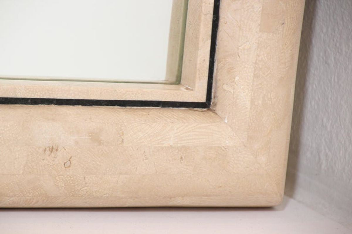 Moroccan Moorish Mirror Tessellated Stone by Maitland Smith.