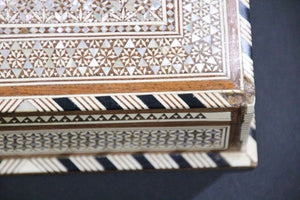 Moorish Handcrafted Middle Eastern Mosaic Inlaid Decorative Box