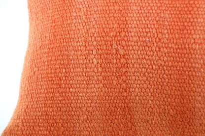 Vintage 1950s Moroccan Berber Tribal Throw Pillow, Handwoven Rug