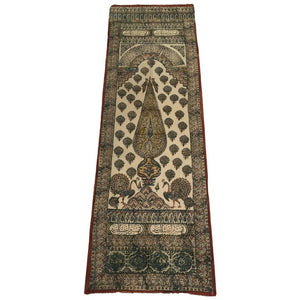 Moorish Paisley Woodblock Printed Textile Wall Hanging