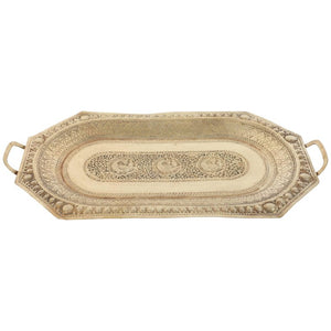 Indo Persian Brass Charger Serving Tray