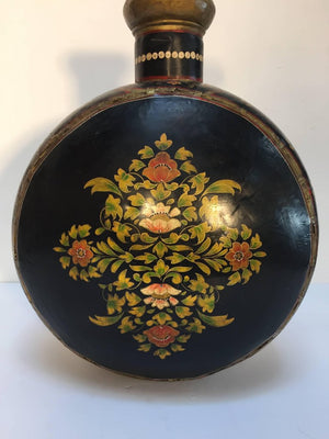Mughal Copper Black Metal Water Vessel Jug Rajasthan India