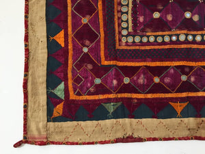 Embroidered Ceremonial Chakla Cloth Hanging Textile