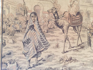 Tapestry with an 19th Century Orientalist Scene and Moorish Architecture
