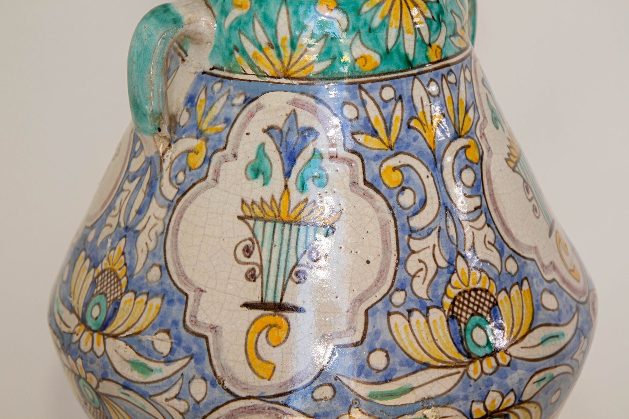 Moroccan Moorish Ceramic Table Lamp with Spanish Granada Design